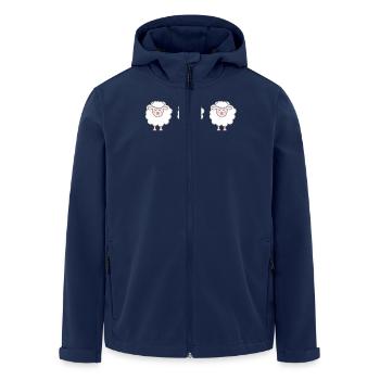 mouton - Veste softshell homme en polyester recyclé Stanley/Stella - marine - Devant - AI Model Male 185 light (185cm)