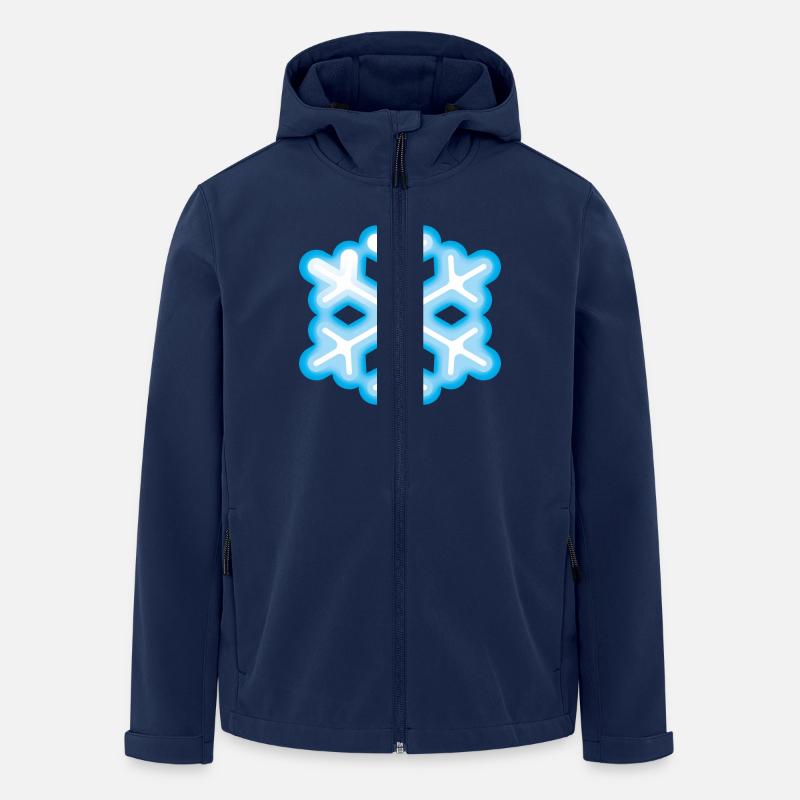 Smiley Snowflake - Recycelte Männer Softshell-Jacke von Stanley/Stella - Navy