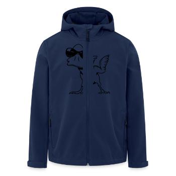 Monster funny duck bird sunglasses - Men’s Recycled Softshell Jacket by Stanley/Stella - navy - Front - AI Model Male 185 light (185cm)