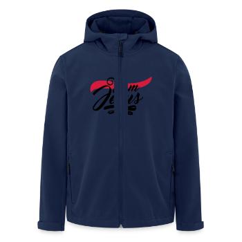 Cross symbol team crew friends jesus christ cool l - Men’s Recycled Softshell Jacket by Stanley/Stella - navy - Front - AI Model Male 185 light (185cm)