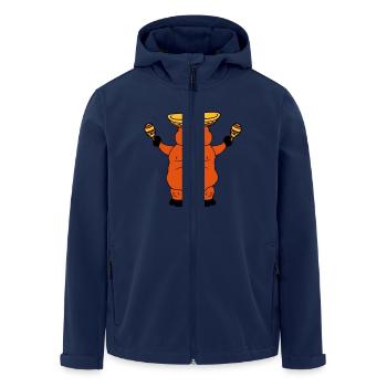 sombrero fête musique célébrer bande chapeau hoche - Veste softshell homme en polyester recyclé Stanley/Stella - marine - Devant - AI Model Male 185 light (185cm)