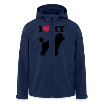 Toy Poodle - Men’s Recycled Softshell Jacket by Stanley/Stella - navy - Front - AI Model Male 185 light (185cm)