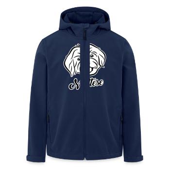 Malteser - Recycelte Männer Softshell-Jacke von Stanley/Stella - Navy - Vorne - AI Model Male 185 light (185cm)