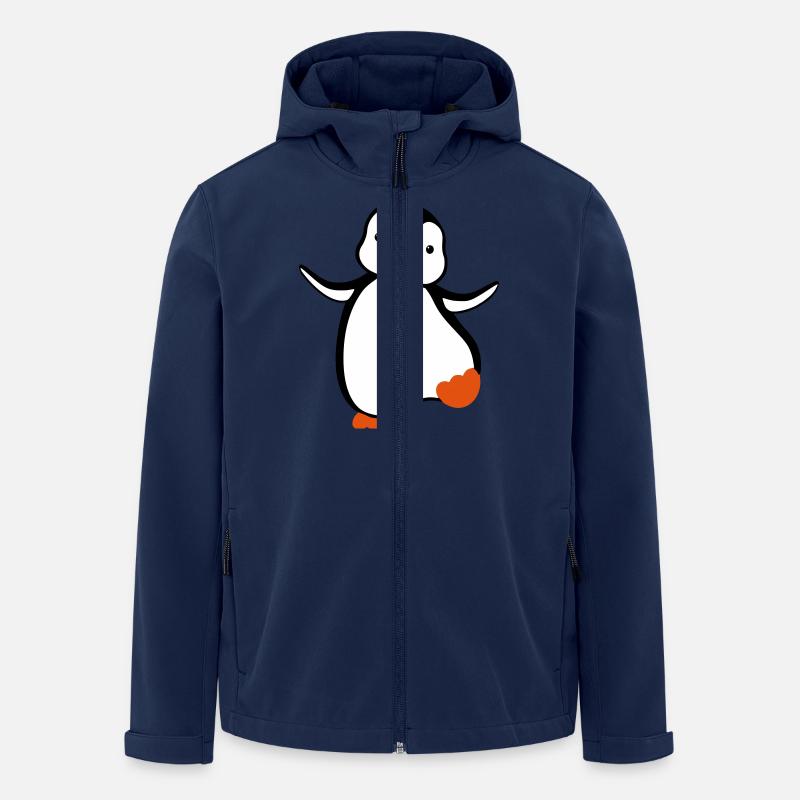 Pinguin - Recycelte Männer Softshell-Jacke von Stanley/Stella - Navy