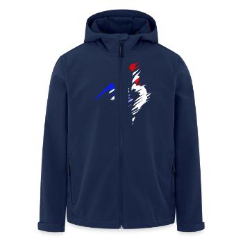 coq - Veste softshell homme en polyester recyclé Stanley/Stella - marine - Devant - AI Model Male 185 light (185cm)