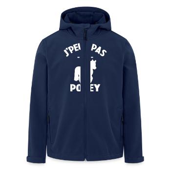 Je Peux Pas J'ai Poney - Veste softshell homme en polyester recyclé Stanley/Stella - marine - Devant - AI Model Male 185 light (185cm)