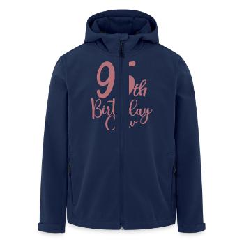 95th Birthday Crew B-day Party Squad 95 ans - Veste softshell homme en polyester recyclé Stanley/Stella - marine - Devant - AI Model Male 185 light (185cm)