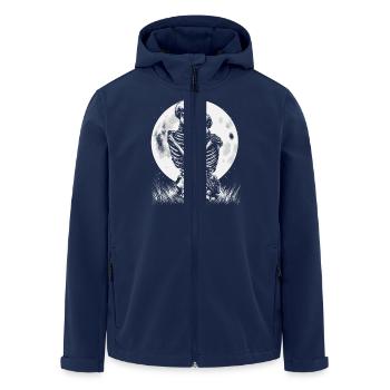 Skelette Liebespaar - Recycelte Männer Softshell-Jacke von Stanley/Stella - Navy - Vorne - AI Model Male 185 light (185cm)