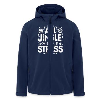 All Jingle No Stress - Men’s Recycled Softshell Jacket by Stanley/Stella - navy - Front - AI Model Male 185 light (185cm)