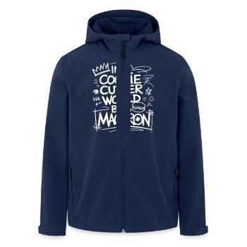 L’individualité comme un macaron - Veste softshell homme en polyester recyclé Stanley/Stella - marine - Devant - AI Model Male 185 light (185cm)