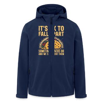 Liebevolle Botschaft mit Taco-Humor - Recycelte Männer Softshell-Jacke von Stanley/Stella - Navy - Vorne - AI Model Male 185 light (185cm)