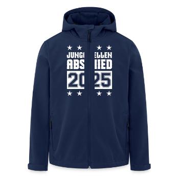 Enterrement de vie de garçon 2025 - Veste softshell homme en polyester recyclé Stanley/Stella - marine - Devant - AI Model Male 185 light (185cm)