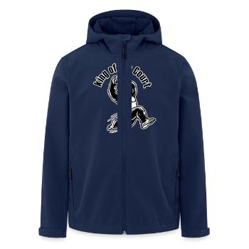 Basketball Dunking Gorilla - King of the Court - Men’s Recycled Softshell Jacket by Stanley/Stella - navy - Front - AI Model Male 185 light (185cm)