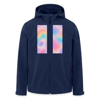 L’œil dans l’abstraction - Veste softshell homme en polyester recyclé Stanley/Stella - marine - Devant - AI Model Male 185 light (185cm)