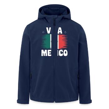 Mexiko Mexico Mexikanisch Spanisch - Recycelte Männer Softshell-Jacke von Stanley/Stella - Navy - Vorne - AI Model Male 185 light (185cm)