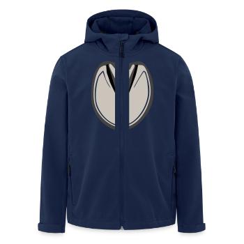 Huf Pferd für Hufpfleger - Recycelte Männer Softshell-Jacke von Stanley/Stella - Navy - Vorne - AI Model Male 185 light (185cm)