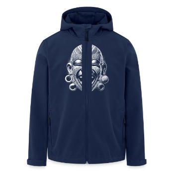 Mask - Men’s Recycled Softshell Jacket by Stanley/Stella - navy - Front - AI Model Male 185 light (185cm)