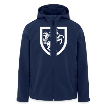 pferd wappen - Recycelte Männer Softshell-Jacke von Stanley/Stella - Navy - Vorne - AI Model Male 185 light (185cm)