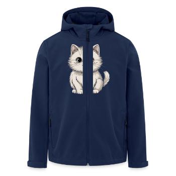 Perserkatze - Recycelte Männer Softshell-Jacke von Stanley/Stella - Navy - Vorne - AI Model Male 185 light (185cm)