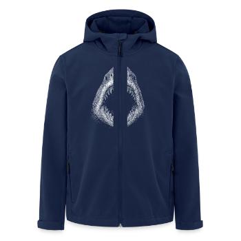 Great white shark - Men’s Recycled Softshell Jacket by Stanley/Stella - navy - Front - AI Model Male 185 light (185cm)