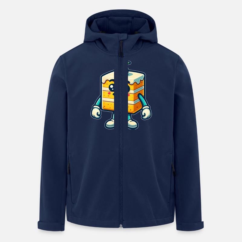 Fröhlicher Kuchen - Recycelte Männer Softshell-Jacke von Stanley/Stella - Navy