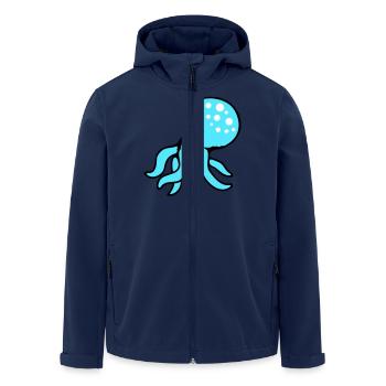 Pieuvre, pieuvre, pieuvre, céphalopode, mauvais œil - Veste softshell homme en polyester recyclé Stanley/Stella - marine - Devant - AI Model Male 185 light (185cm)