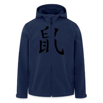 Ratte - Asiatisches Sternzeichen - Recycelte Männer Softshell-Jacke von Stanley/Stella - Navy - Vorne - AI Model Male 185 light (185cm)