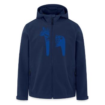 Cheval de Dala - Veste softshell homme en polyester recyclé Stanley/Stella - marine - Devant - AI Model Male 185 light (185cm)