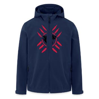 Panther - Recycelte Männer Softshell-Jacke von Stanley/Stella - Navy - Vorne - AI Model Male 185 light (185cm)