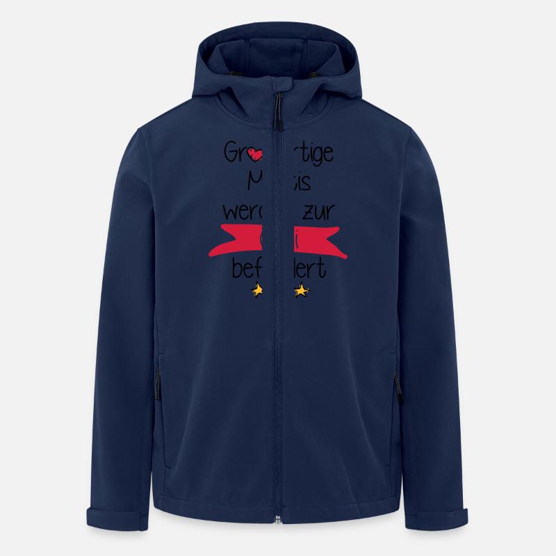 Großartige Muttis - Recycelte Männer Softshell-Jacke von Stanley/Stella - Navy