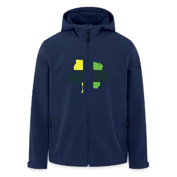 Guyane Logo - Veste softshell homme en polyester recyclé Stanley/Stella - marine - Devant - AI Model Male 185 light (185cm)