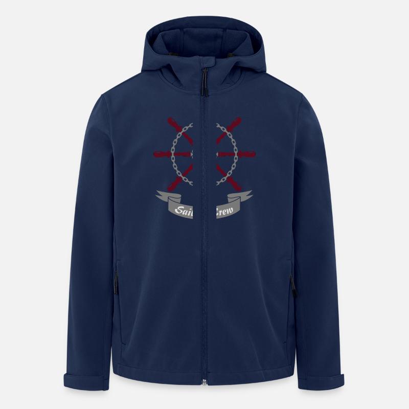 Steuerrad 3-farbig - Recycelte Männer Softshell-Jacke von Stanley/Stella - Navy