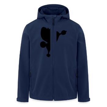 Poodle - Men’s Recycled Softshell Jacket by Stanley/Stella - navy - Front - AI Model Male 185 light (185cm)