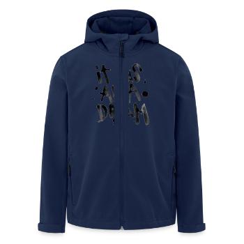 It was all a dream - Men’s Recycled Softshell Jacket by Stanley/Stella - navy - Front - AI Model Male 185 light (185cm)