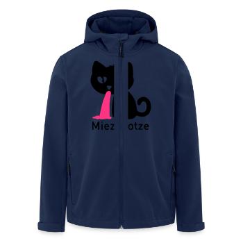 Miezekotze - Recycelte Männer Softshell-Jacke von Stanley/Stella - Navy - Vorne - AI Model Male 185 light (185cm)