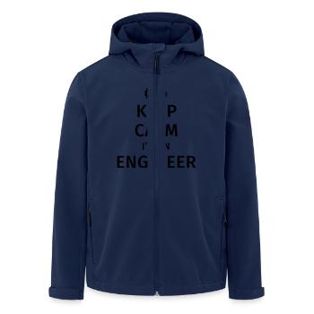 Keep Calm I'm an Engineer - Men’s Recycled Softshell Jacket by Stanley/Stella - navy - Front - AI Model Male 185 light (185cm)