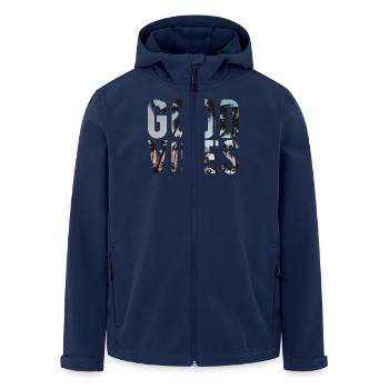 Good vibes - Veste softshell homme en polyester recyclé Stanley/Stella - marine - Devant - AI Model Male 185 light (185cm)