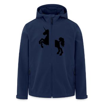 Unicorn - Veste softshell homme en polyester recyclé Stanley/Stella - marine - Devant - AI Model Male 185 light (185cm)