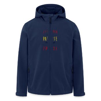 Je suis espagnole - Veste softshell homme en polyester recyclé Stanley/Stella - marine - Devant - AI Model Male 185 light (185cm)