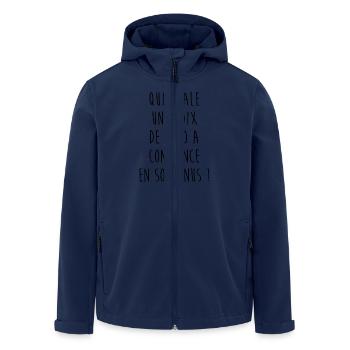 ...une noix de coco - Veste softshell homme en polyester recyclé Stanley/Stella - marine - Devant - AI Model Male 185 light (185cm)
