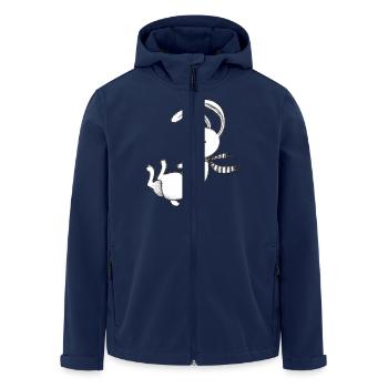 Hase - Recycelte Männer Softshell-Jacke von Stanley/Stella - Navy - Vorne - AI Model Male 185 light (185cm)