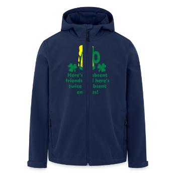 toast for st. patrick's beer mug - Men’s Recycled Softshell Jacket by Stanley/Stella - navy - Front - AI Model Male 185 light (185cm)