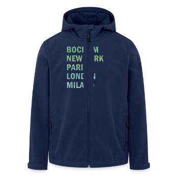Metropole Bochum - Recycelte Männer Softshell-Jacke von Stanley/Stella - Navy - Vorne - AI Model Male 185 light (185cm)