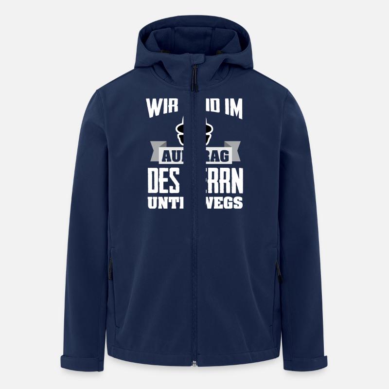 Im Auftrag des Herrn - Recycelte Männer Softshell-Jacke von Stanley/Stella - Navy