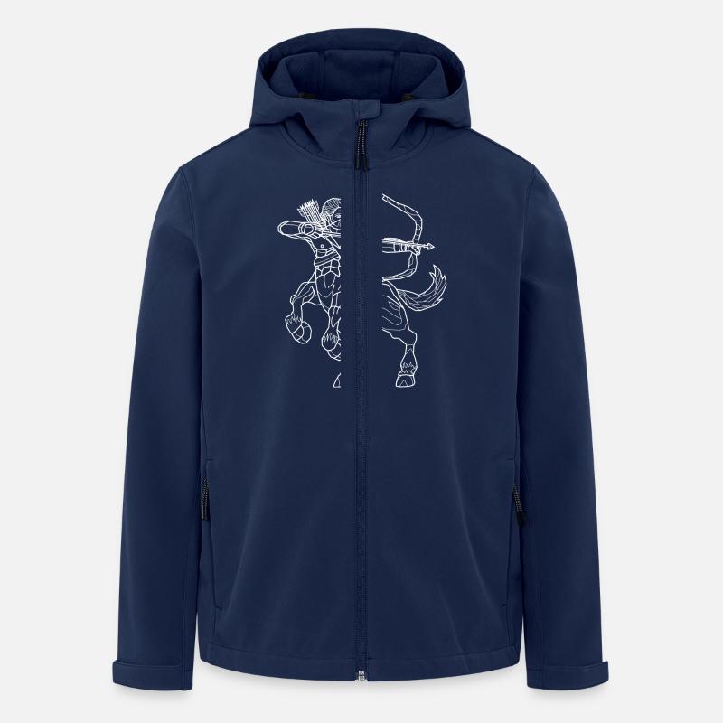 Zentaurus - weiß - Recycelte Männer Softshell-Jacke von Stanley/Stella - Navy