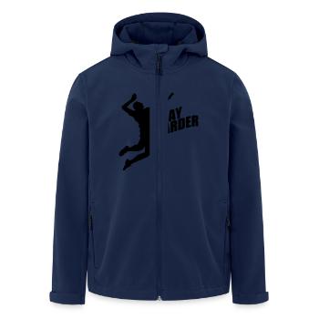 Volleyball Shirt - Beachvolleyball Shirt - Team - Recycelte Männer Softshell-Jacke von Stanley/Stella - Navy - Vorne - AI Model Male 185 light (185cm)