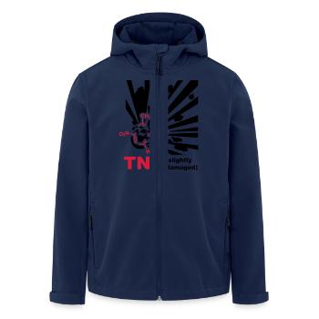 TNT - Explosion - Veste softshell homme en polyester recyclé Stanley/Stella - marine - Devant - AI Model Male 185 light (185cm)