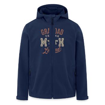 Grandad The Man - Men’s Recycled Softshell Jacket by Stanley/Stella - navy - Front - AI Model Male 185 light (185cm)