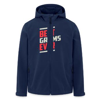Best Grams - Men’s Recycled Softshell Jacket by Stanley/Stella - navy - Front - AI Model Male 185 light (185cm)