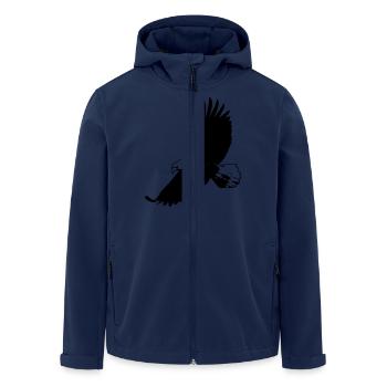 adler - Recycelte Männer Softshell-Jacke von Stanley/Stella - Navy - Vorne - AI Model Male 185 light (185cm)
